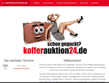 Tablet Screenshot of kofferauktion24.de